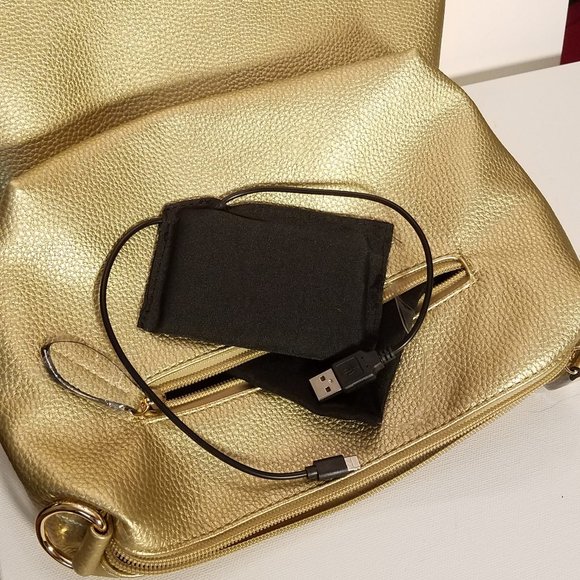 Imoshion Large Reversibile Genuine Faux Leather Bag-In-A-Bag Tote - Picture 5 of 12